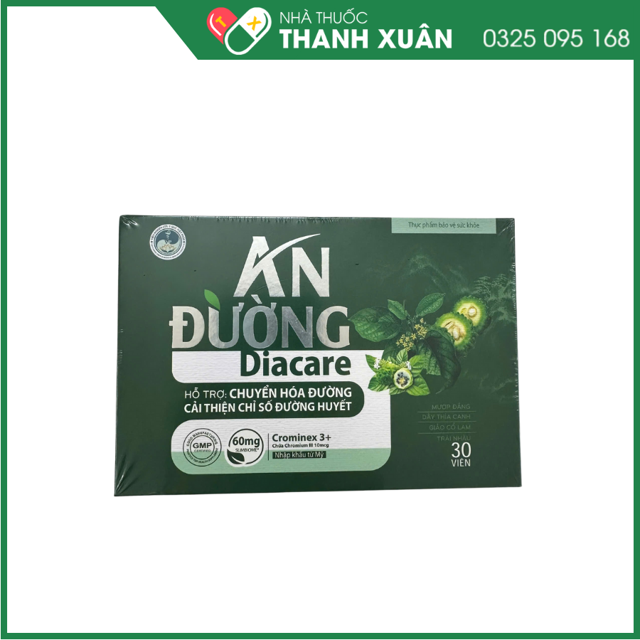 An đường Diacare hỗ trợ cải thiện chỉ số đường huyết